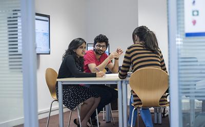 Students in a CV workshop